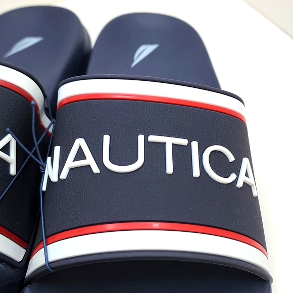 ⭐️NAUTICA💯MEN’S FLIP FLOPS, NAVY BLUE, SIZE 10 - Picture 8 of 8